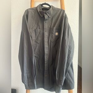 Carhartt Men's Charcoal Shirt Jacket xxl relaxed